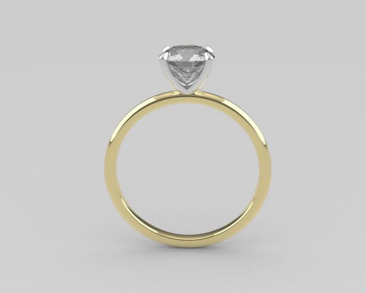 14K engagement ring with Diamond VS1, stt prong