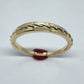 14k wedding ring, band, rope, solid gold