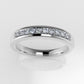 14k Wedding Ring with 10 Diamonds, cut chanel, stt prong