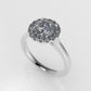 14k solitaire Engagement Ring with Diamond VS1, "CUT SPLIT" "stt prong" "circle" "stone round"