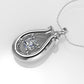 14K Pendant with 1 DIAMOND 3mm, includes 18 inch chain