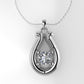 14K Pendant with 1 DIAMOND 3mm, includes 18 inch chain