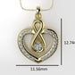 14K Pendant with 21 MOISSANITE VS1, includes 18 inch chain, Heart Style