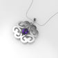 14K Pendant with 1 Amethyst 3mm, includes 18 inch Chain