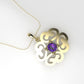 14K Pendant with 1 Amethyst 3mm, includes 18 inch Chain