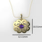 14K Pendant with 1 Amethyst 3mm, includes 18 inch Chain