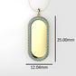 14K Pendant with 40 Aquamarine 1.3mm each, Only Pendant
