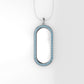 14K Pendant with 40 Aquamarine 1.3mm each, Only Pendant