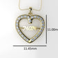 14K Pendant with 25 Moissanite 1mm VS1 each, Only Pendant, "heart for MOM"