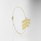 14k Bracelet perfect for any time, leaves style