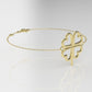 14k Bracelet perfect for any time with 4 hearts