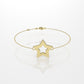 14k Bracelet perfect for any time, 5 point Star Style