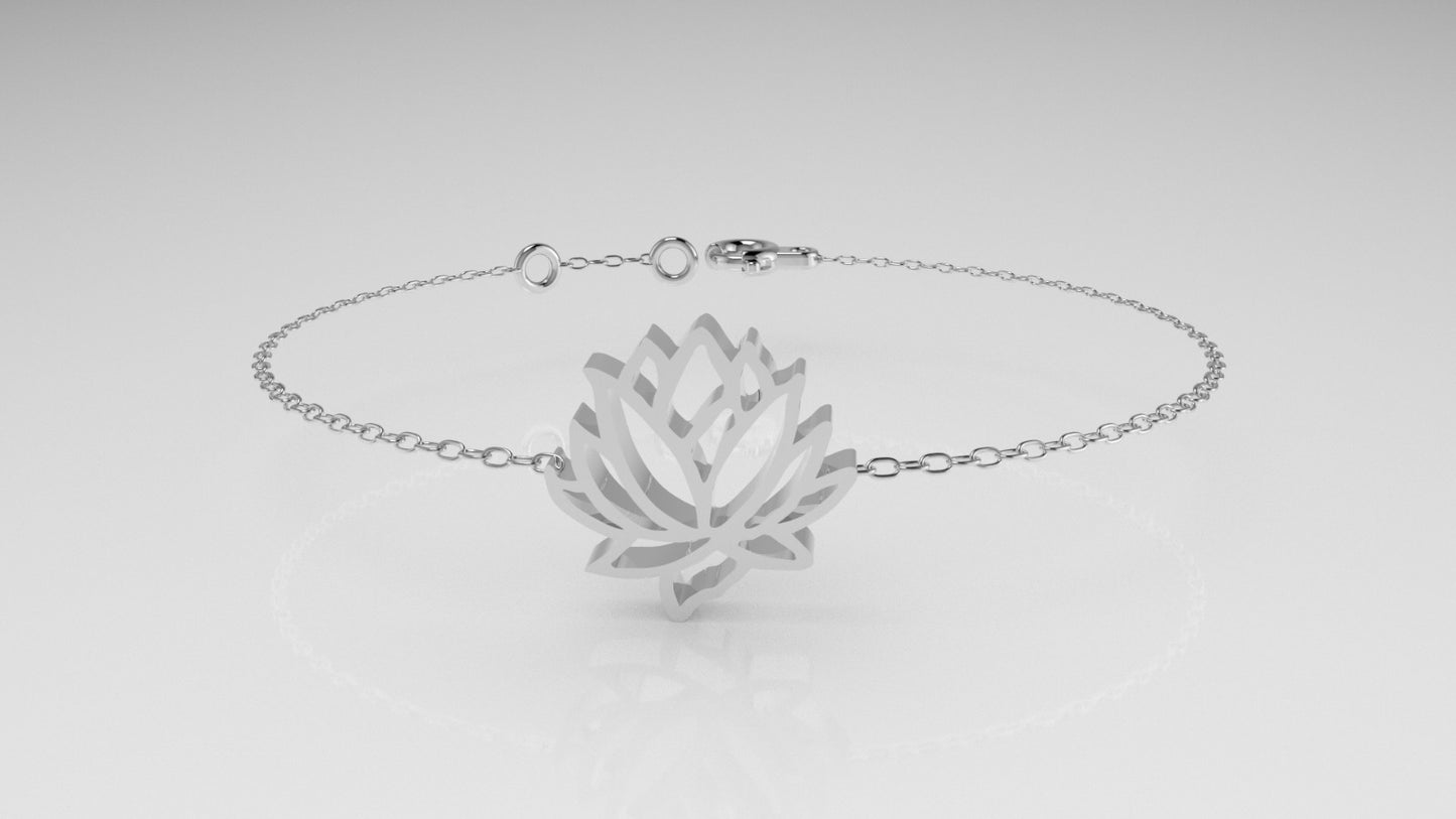 14k Bracelet perfect for any time, Flower Style