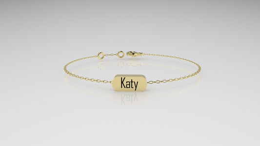 14k Bracelet with name, "Can be personalized with other names"