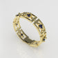 14K Band Ring with 7 SAPPHIRE, it is for daily use