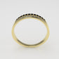 14K Gold Ring with 24 STONES, Cut Chanel, Stt: Prong