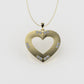 14K Pendant with 12 DIAMONDS VS1, Only Pendant, "STT: Prong" heart style