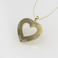 14K Pendant with 12 DIAMONDS VS1, Only Pendant, "STT: Prong" heart style