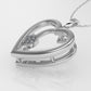 14K Gold Pendant with 4 DIAMONDS VS1, Only Pendant, "STT: Prong" heart style