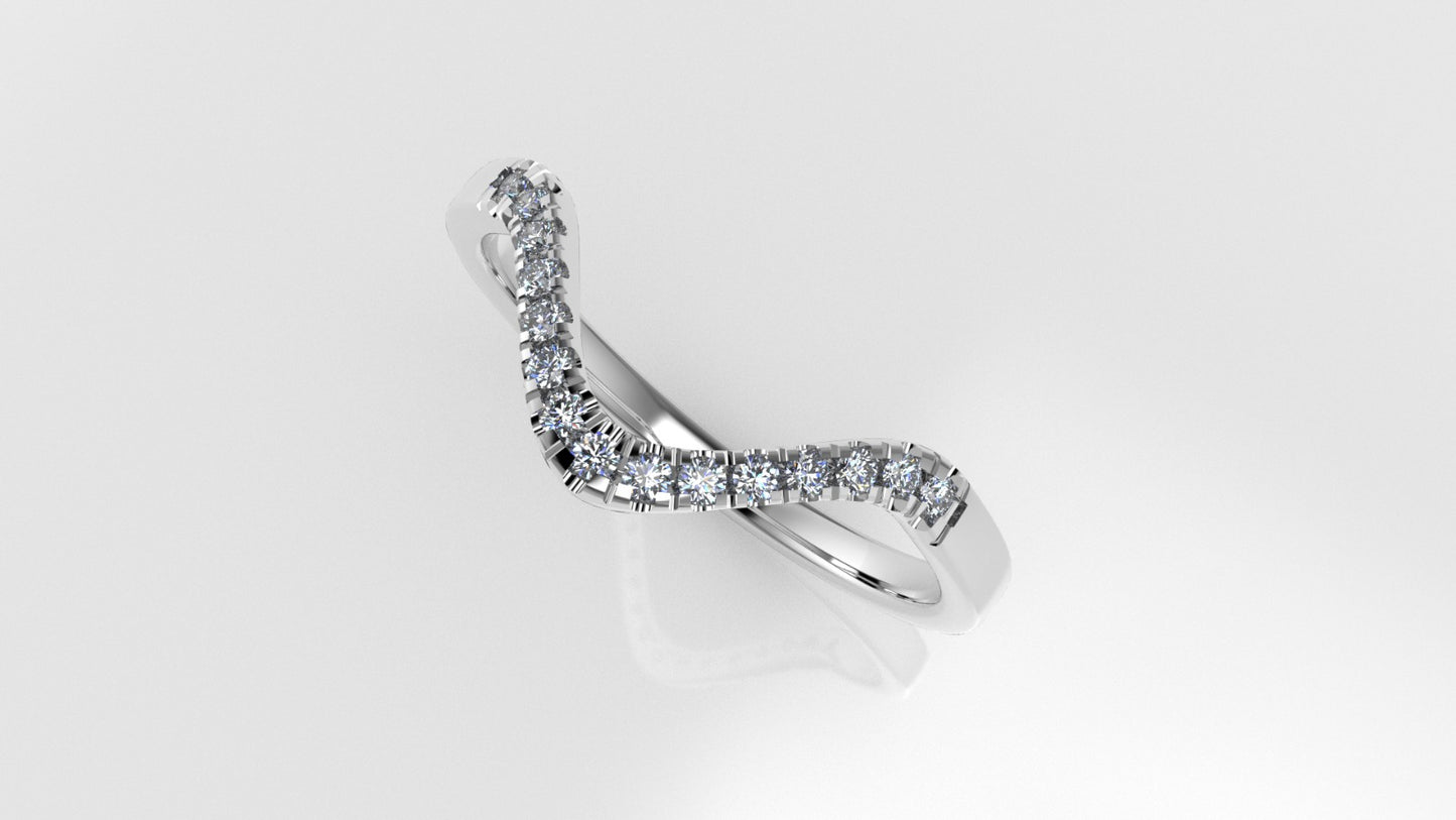 14K Ring with 15 DIAMONDS, "STT: Split"