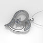 14K Pendant with 21 Diamonds, "STT: Prong" heart style, Cut Chanel