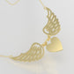 14K Pendant, "Heart Style with Wings"