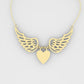 14K Pendant, "Heart Style with Wings"