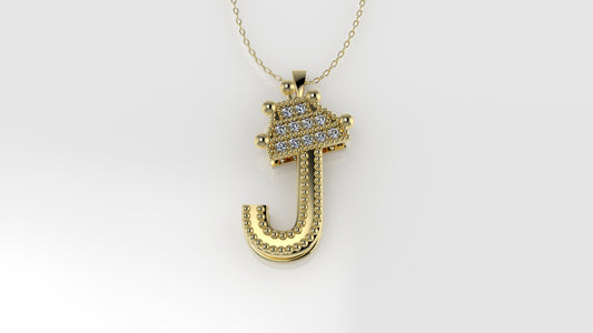 14K Pendant with 11 DIAMONDS VS1, "STT: Prong", Cut Chanel, FILIGREE