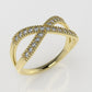 14K Gold Ring with 22 DIAMONDS VS1, "Cut Chanel" Stt: Prong "FILIGREE"