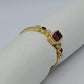 14K Tourmaline Stone & Diamond Gold Ring