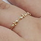 14K All Around Skinny Twist Gold Ring