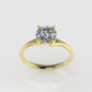 14k Solitaire Ring, 1 Diamond VS1