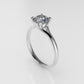 14k Solitaire Ring, 1 Diamond VS1