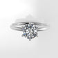 14k Gold Solitaire Ring with 1 Diamond