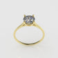 14k Solitaire Ring, Stt: Prong