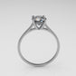 14k Solitaire Ring, Stt: Prong