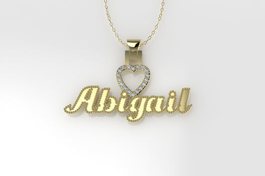 14K Custom Names Pendant, "all kinds of name can be customized"