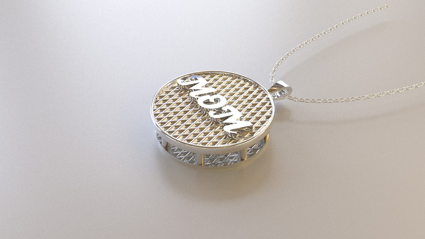 14K Gold Pendant, MOM