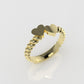 14K Band Ring, It is use daily, Hearts Style