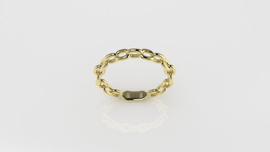 14K Gold Ring, It is use daily, Chain Style