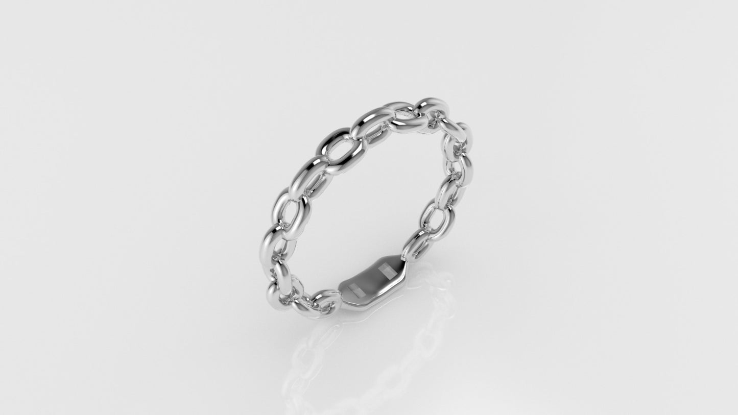 14K Gold Ring, It is use daily, Chain Style