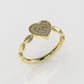 14K Gold Ring with 21 DIAMONDS 1.3mm VS1, STT: Prong