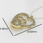 14K Pendant with 46 DIAMONDS VS1, "STT: Prong", MOM, Heart Style