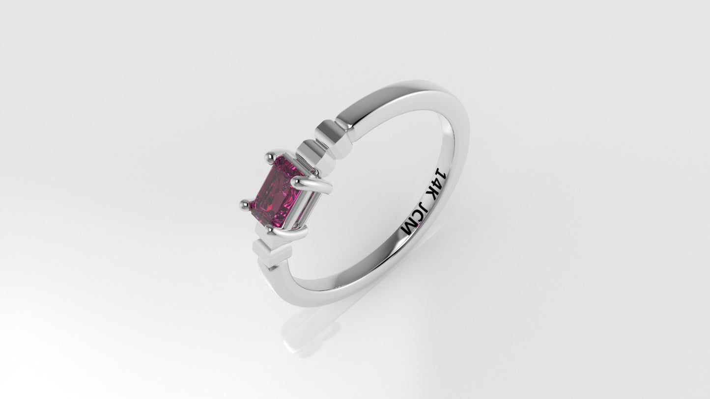 14K Gold Ring with 1 TOURMALINE, STT: Prong