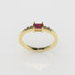 14K Gold Ring with 1 TOURMALINE, STT: Prong