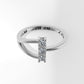 14K Gold Ring with 3 DIAMONDS, STT: Prong