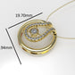 14K Gold Pendant with 25 STONES VS1, STT: BEZEL, Cut Split