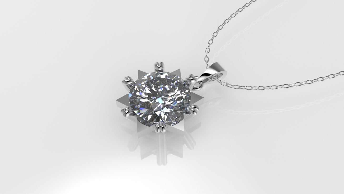 14K Pendant with 1 DIAMOND VS1, STT: PRONG