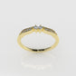 14K Gold Ring with 10 STONES, STT: Prong, Cut Chanel