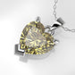 14K Gold Pendant with 1 CITRINE 6.5mm, STT: PRONG, Only Pendant